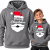 BLUZA Z KAPTUREM  ŚWIĄTECZNA MERRY CHRISTMAS
